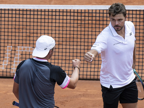 Wawrinka et Stricker en finale du double