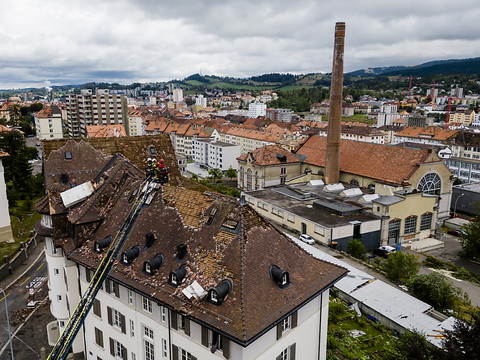 Une deuxième semaine post-tempête à La Chaux-de-Fonds (NE)
