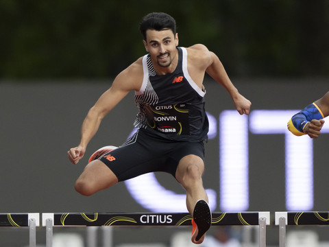 400 m haies: objectif demi-finales pour Julien Bonvin à Budapest