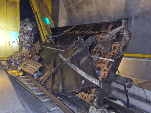 Tunnel de base du Gothard fermé au trafic jusqu'à mercredi soir