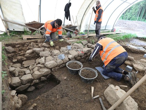 Découverte de murs romains vieux de 2000 ans à Cham (ZG)