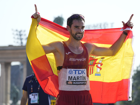 Déjà en or sur 20 km, Alvaro Martin sacré sur 35 km marche