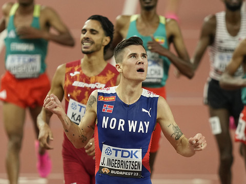 Battu sur 1500 m, Ingebrigtsen conserve son titre sur 5000 m