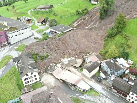 Crainte de nouveaux éboulements à Schwanden (GL)