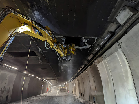 Le tunnel routier du Gothard a rouvert vendredi soir