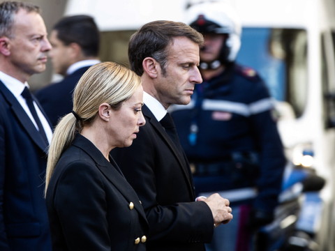 Emmanuel Macron a rencontré Giorgia Meloni à Rome