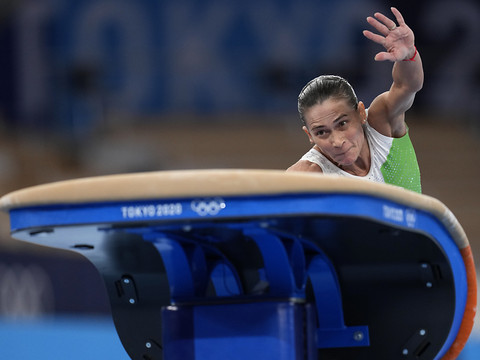 A 48 ans, la gymnaste ouzbek Chusovitina rêve aux Jeux de Paris