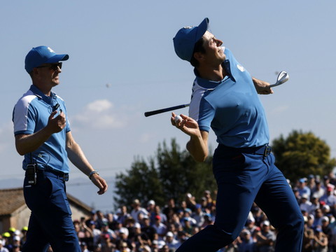 Ryder Cup: l'Europe a pris le large lors de la 1re journée