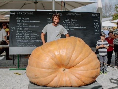 Un Vaudois remporte le concours de la plus grosse courge