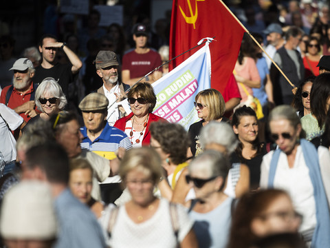 500 personnes dans la rue à Bellinzone contre la hausse des primes