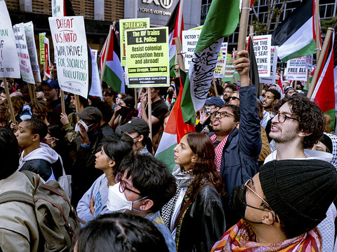 Rassemblement pro-palestinien et anti-Israël à New York