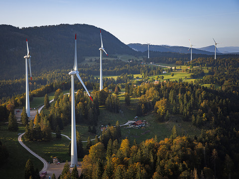 Le premier parc éolien vaudois a été inauguré à Sainte-Croix