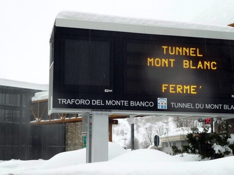 Le tunnel du mont Blanc ferme lundi pour deux mois de travaux