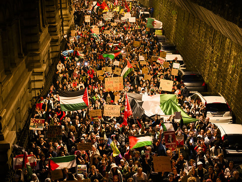 Environ 4500 personnes à Lausanne en soutien à la Palestine