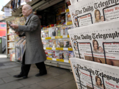 Royaume-Uni: mise en vente du journal Telegraph