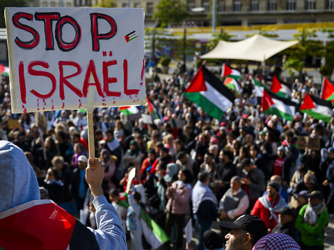 Entre 2000 et 3000 personnes à Lausanne en soutien à la Palestine