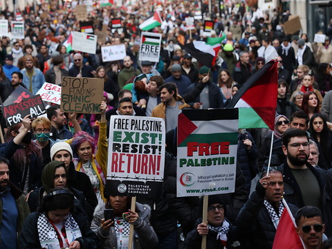Environ 300'000 personnes à la marche pro-palestinienne