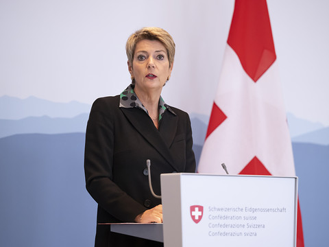 Le climat au Conseil fédéral est très bon, dit Karin Keller-Sutter