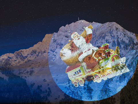 Le plus grand Père Noël du monde illumine les Rochers-de-Naye