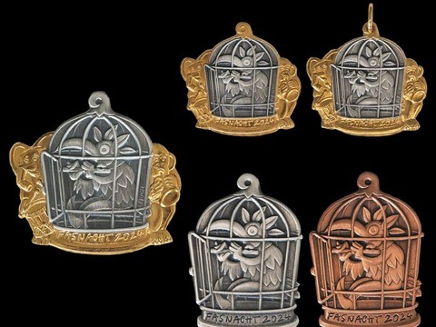 La plaquette du carnaval de Bâle 2024 fait un clin d'oeil au zoo