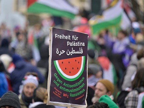 Environ 3000 personnes manifestent à Bâle pour la Palestine