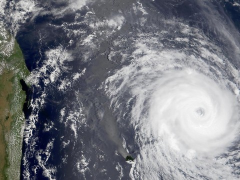 Le cyclone Belal 