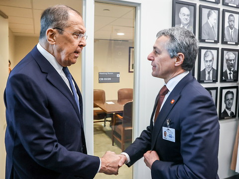 Cassis a rencontré Lavrov à New York avant une réunion à l'ONU