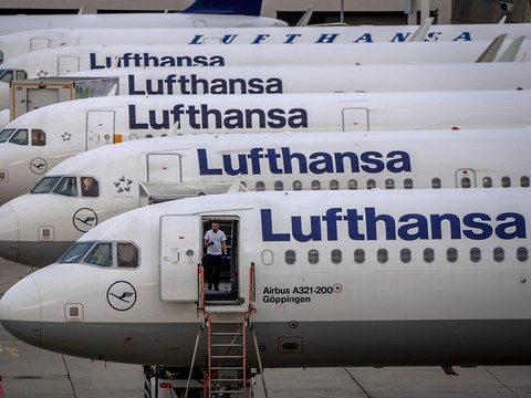 Lufthansa prévoit jusqu'à 90% de vols annulés à cause de la grève