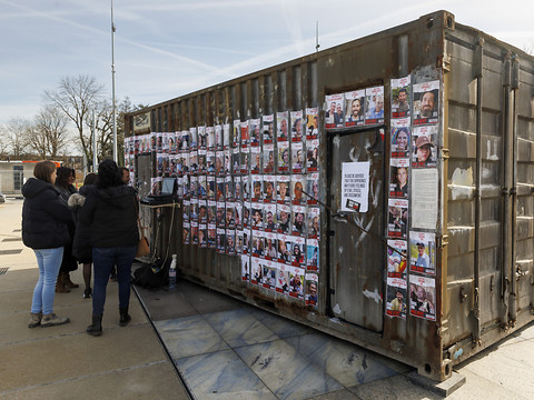 Un tunnel du Hamas répliqué sur la Place des Nations à Genève