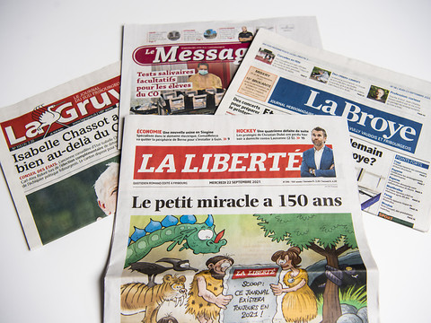 Le canton de Fribourg soutient momentanément ses médias régionaux