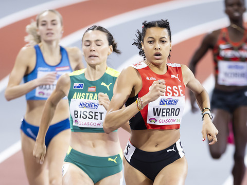 Werro et Hoffmann en demi-finales du 800 m, Coleman titré sur 60 m
