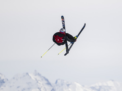Gremaud battue en slopestyle pour la première fois de l'hiver