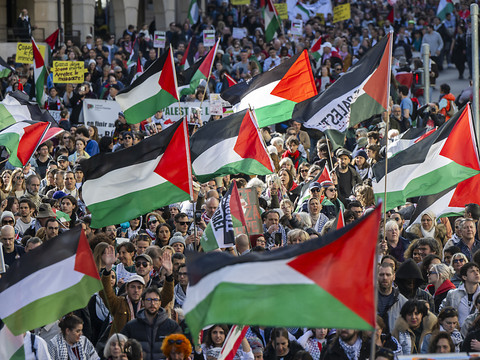 Près de 2500 personnes manifestent à Genève pour la Palestine