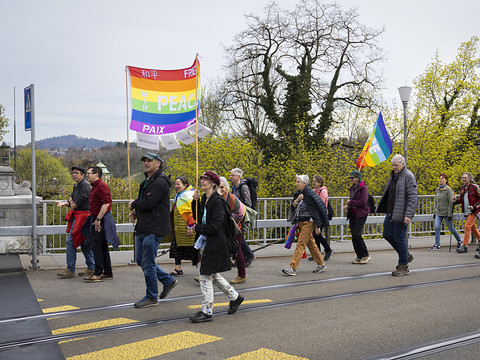 Marche de Pâques contre le réarmement à Berne
