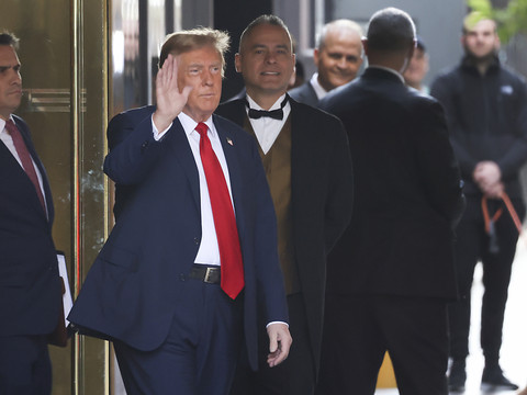 Donald Trump est arrivé au tribunal à New York