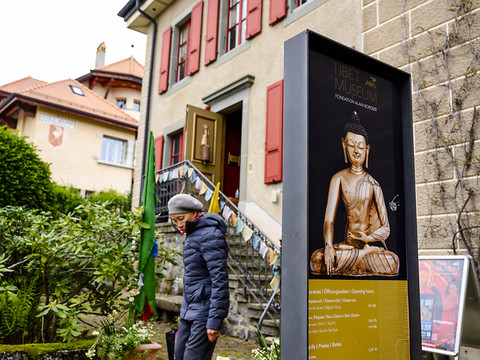 Du sable et des couleurs pour les 15 ans du Tibet Museum à Gruyères