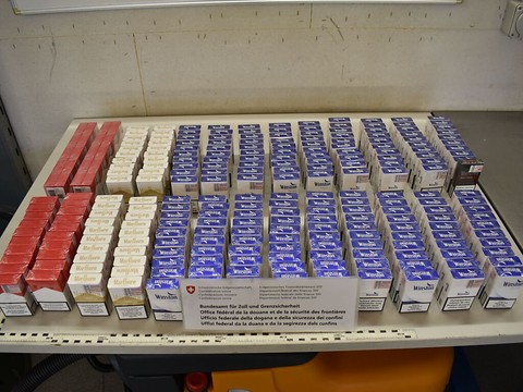 Plus de 6200 cigarettes de contrebande saisies à St. Margrethen