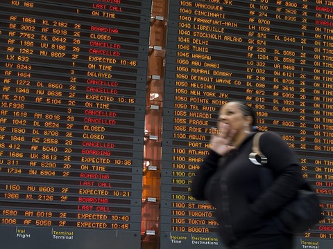 Grève en France: jusqu'à 75% de vols annulés
