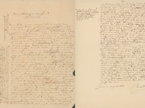 Un manuscrit de Richard Wagner est de retour à Zurich