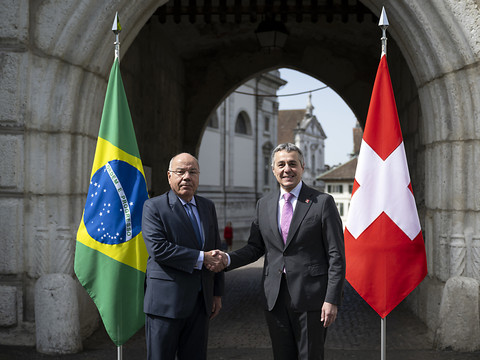 Ignazio Cassis rencontre son homologue brésilien à Soleure