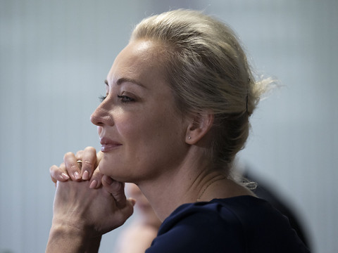 La veuve d'Alexeï Navalny au symposium de l'Université de St-Gall