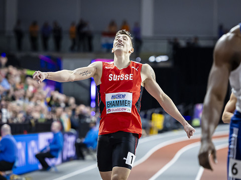 Simon Ehammer troisième à la longueur à Doha