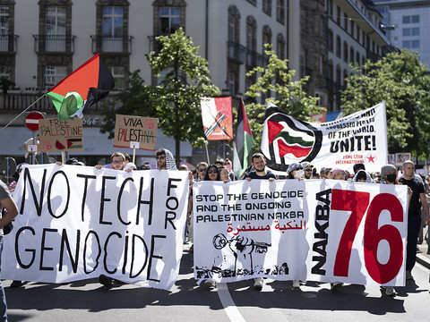 Des centaines de personnes pour la Palestine à Zurich