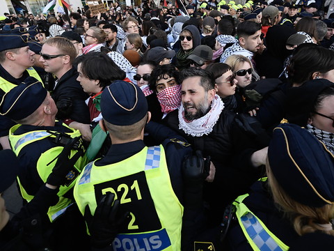 Eurovision: tensions entre police et manifestants propalestiniens