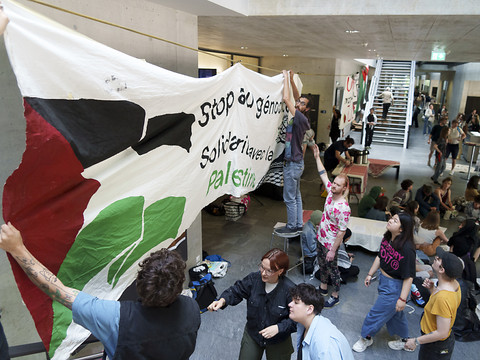 Occupation pro-palestinienne aux Universités de Fribourg et Bâle