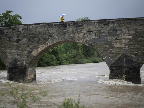 Glissements de terrain et inondations en Suisse orientale