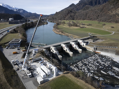 Six centrales hydroélectriques d'Axpo touchées par les inondations