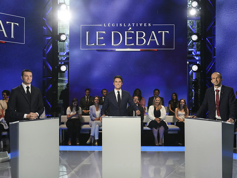 Législatives françaises: Attal, Bardella et Bompard croisent le fer