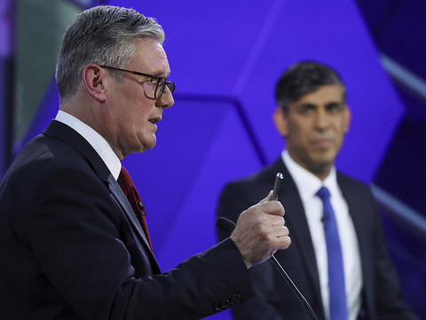 Législatives britanniques: ultime débat entre Sunak et Starmer
