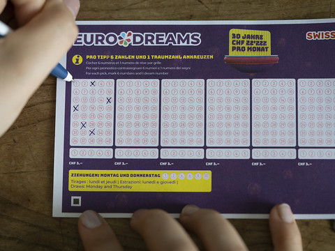 Personne ne décroche la bonne combinaison à l'Eurodreams